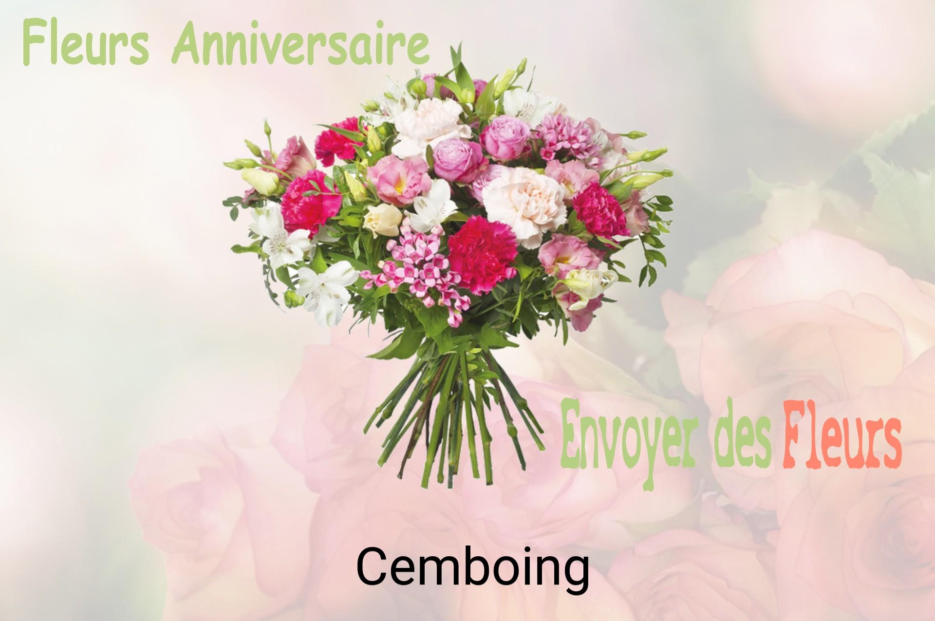 Bouquet de fleurs d’anniversaire livré à Cemboing