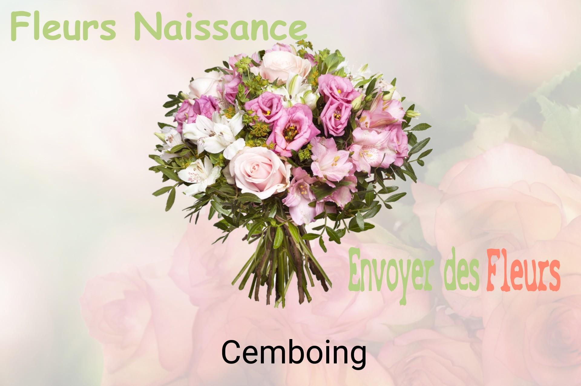 Bouquet de fleurs de naissance livré à Cemboing